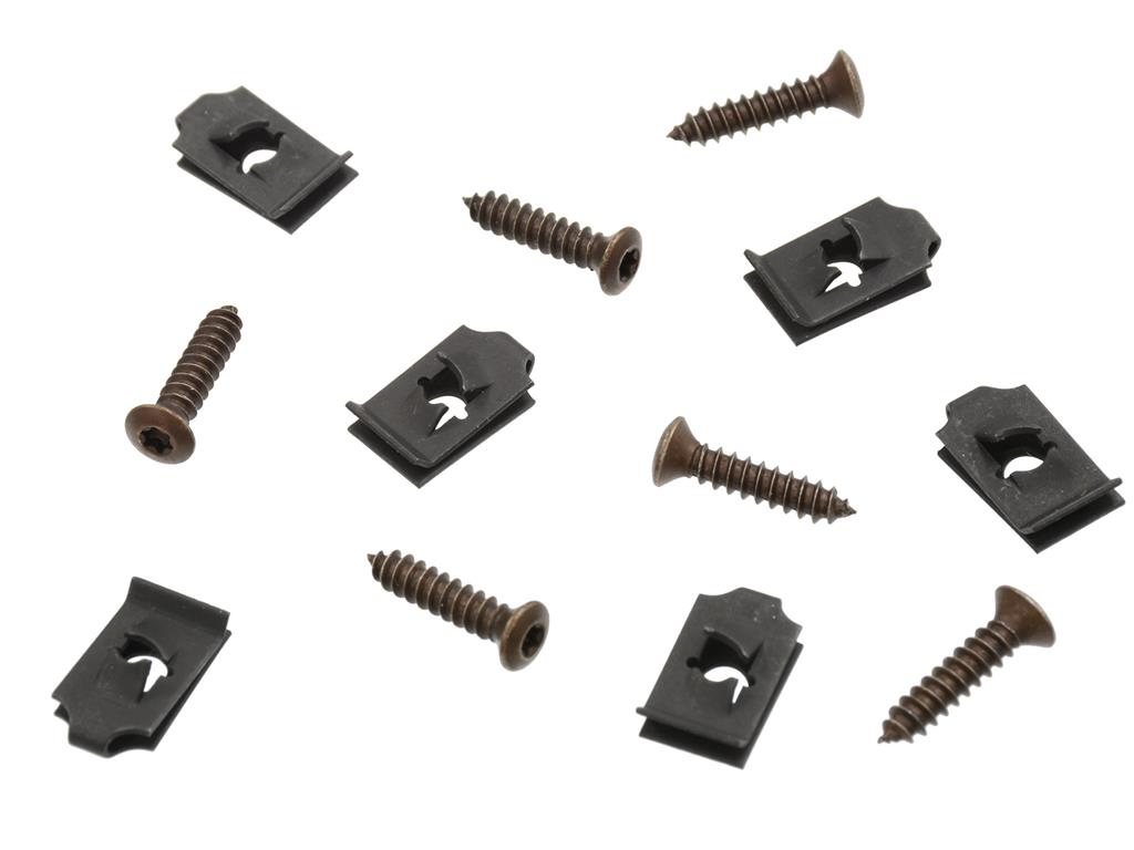 80-82 Side Fender Louver Mount Screws With U-nut