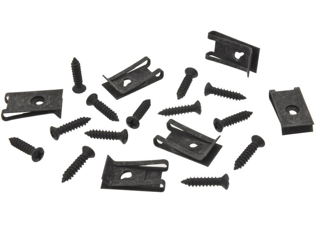 78-82 Inside Rear Window Moulding and Package Shelf Screw with U-nuts