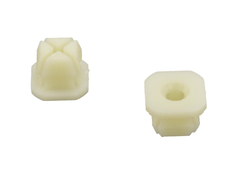 1984-1996 Square Nylon Nut - #8 Screw Size - Set Of 2