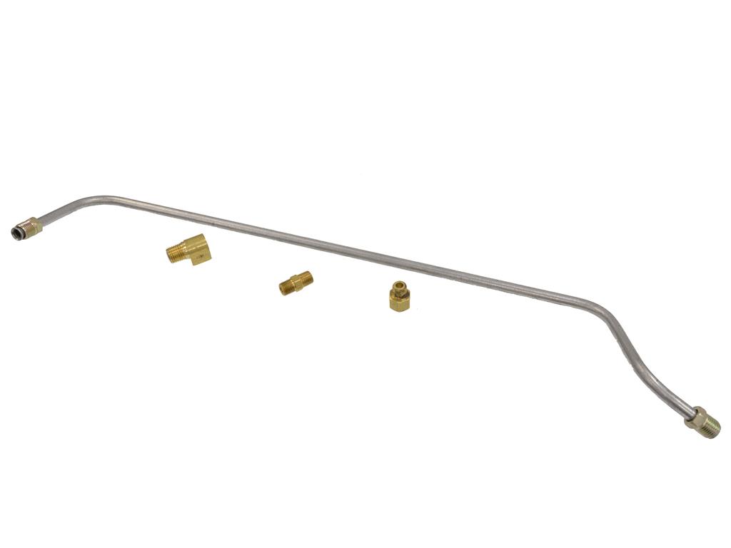 58 Fuel Line - Pump To Carburetor 230 HP Steel - Less Filter - 1958 Late