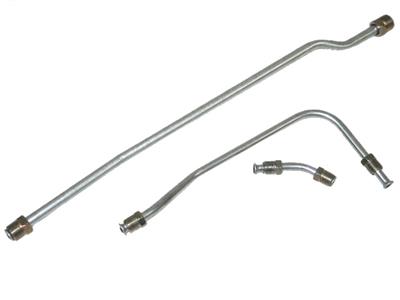 65 396/425hp Fuel Pump to Carburetor Line Kit w/o Block (Stainless)