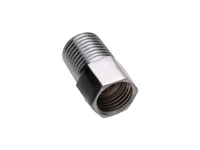 1963-1965 Fuel Line Fitting Chrome 1/4 x 5/16 Straight