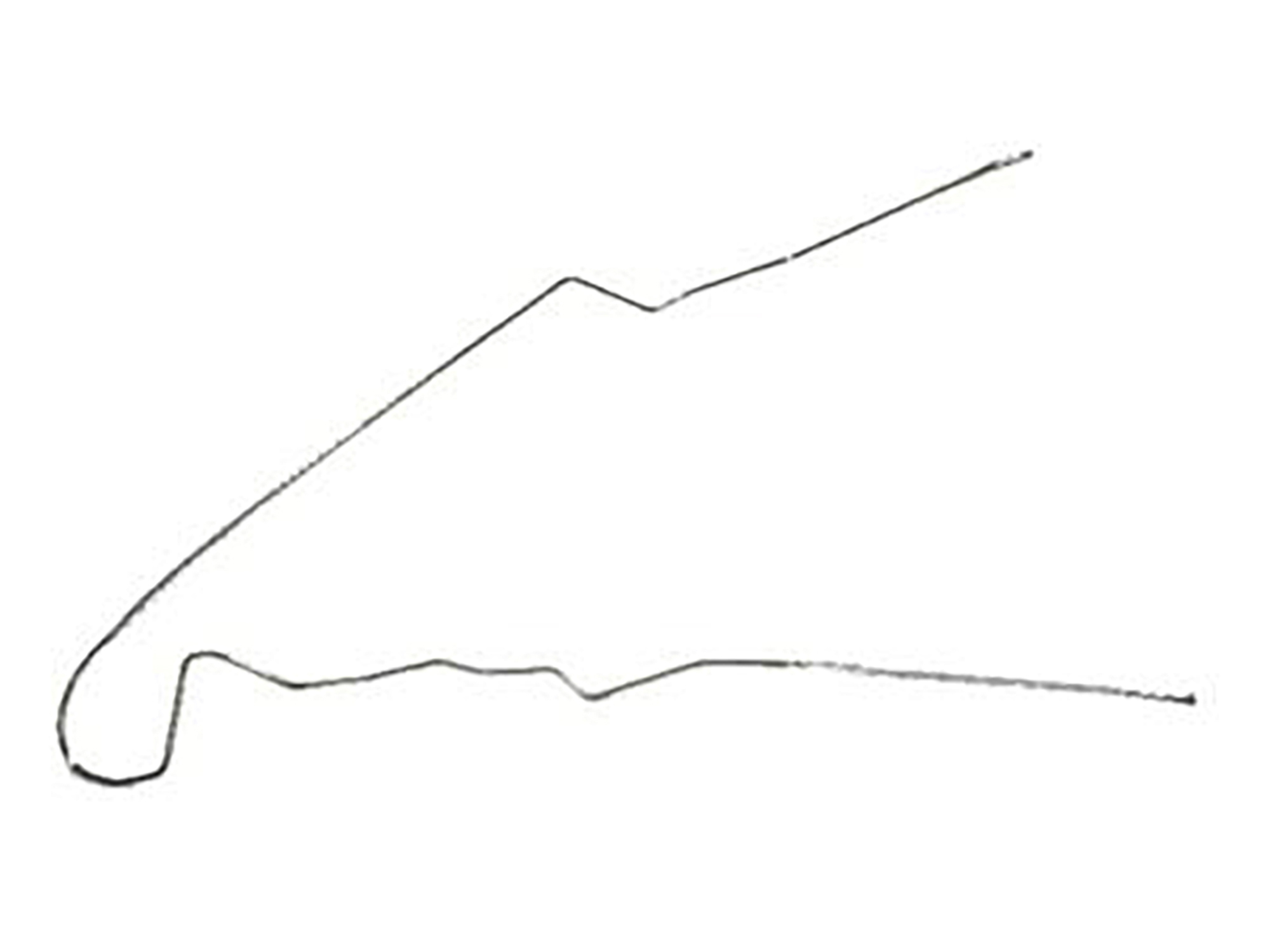 75-77 Gas Tank to Fuel Pump Frame Line