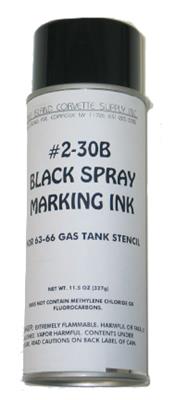63-66 Gas Tank Stencil Ink - Black Spray (nd) *DISCONTINUED*