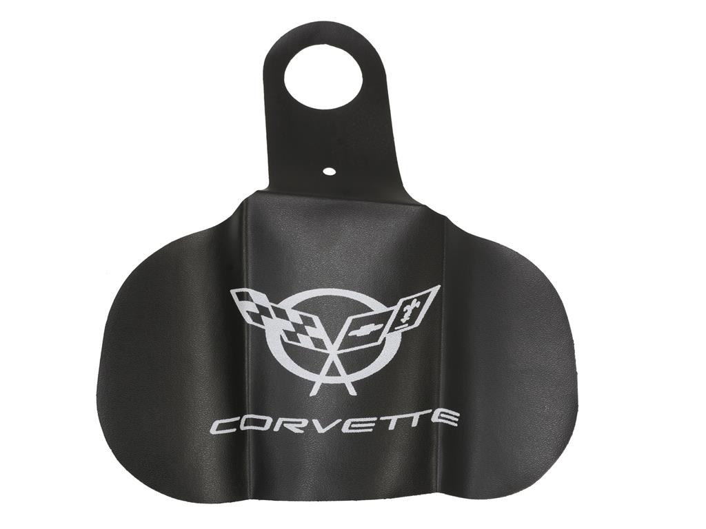 97-04 Gas Door Guard / Paint Saver Bib - White C5 Logo