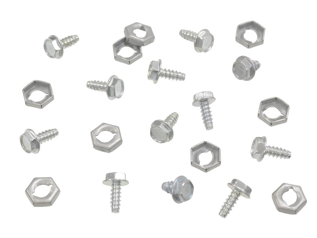 63-67 Instrument Cluster Rear Backplate Screw & Pal Nut Set