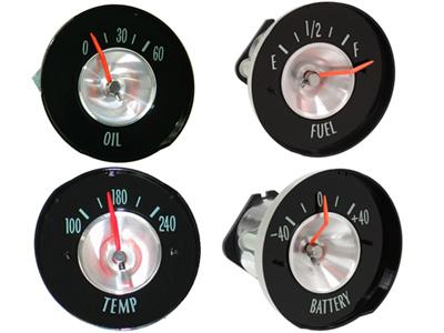 63 Small Gauge Set - 60 Pound Oil Gauge ( 1963 Early )