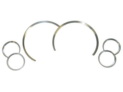 97-04 Gauge Bezels - Silver Aluminum - 6 Pieces *Discontinued*