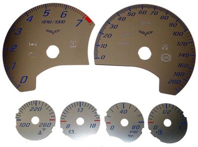 05-13 Gauge Face Kit Stainless Steel Except Z06 ZR1 (ND)