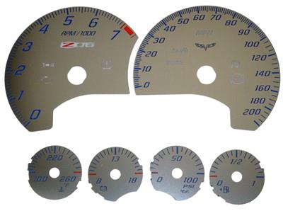 06-13 Gauge Face Kit Stainless Steel Z06 (ND)