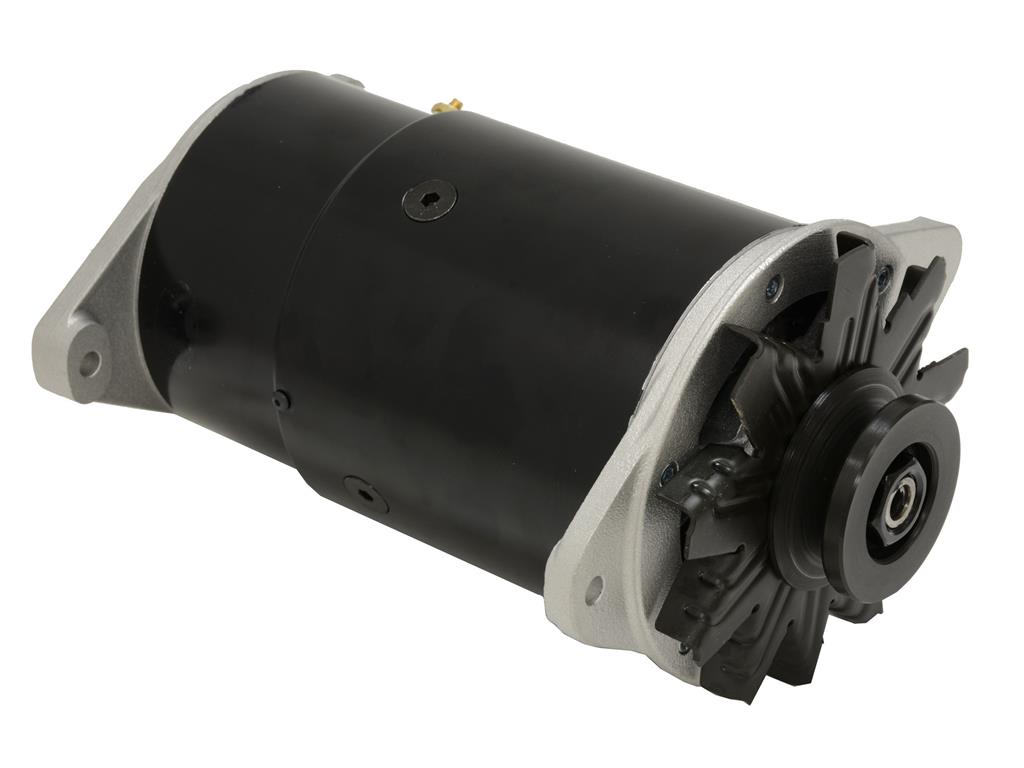 55-62 Powermaster PowerGEN Alternator 90 Amps 3/8 Pulley - Long Case Black (ND)