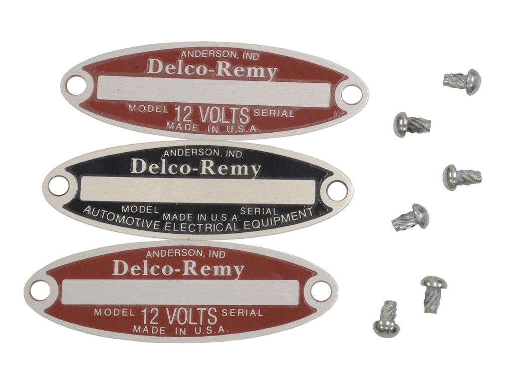 53-62 Generator, Starter & Distributor Delco Tag Set