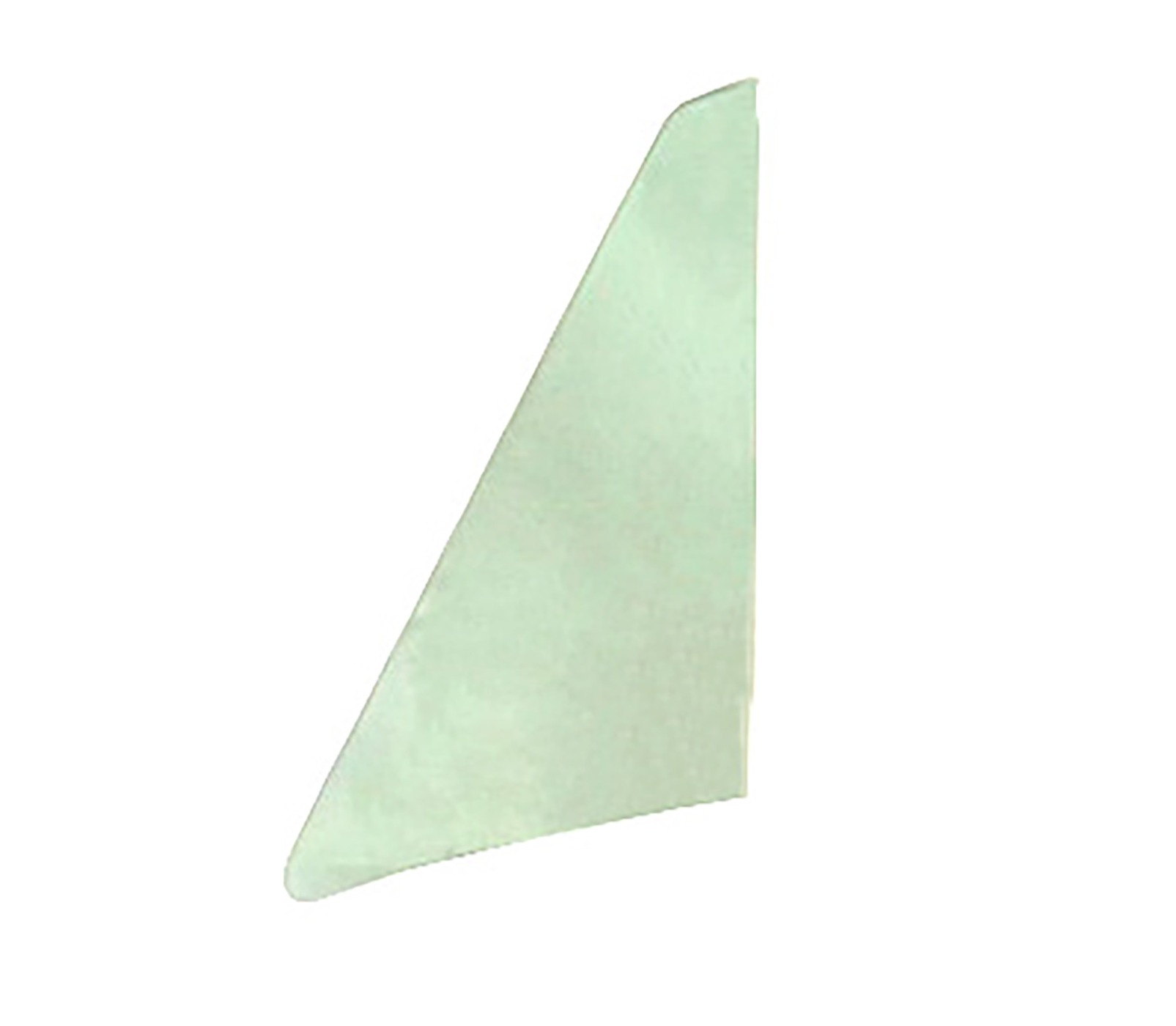 63-67 Convertible Door Vent Window Glass (Dated) Glass: Green Tint Side: Left