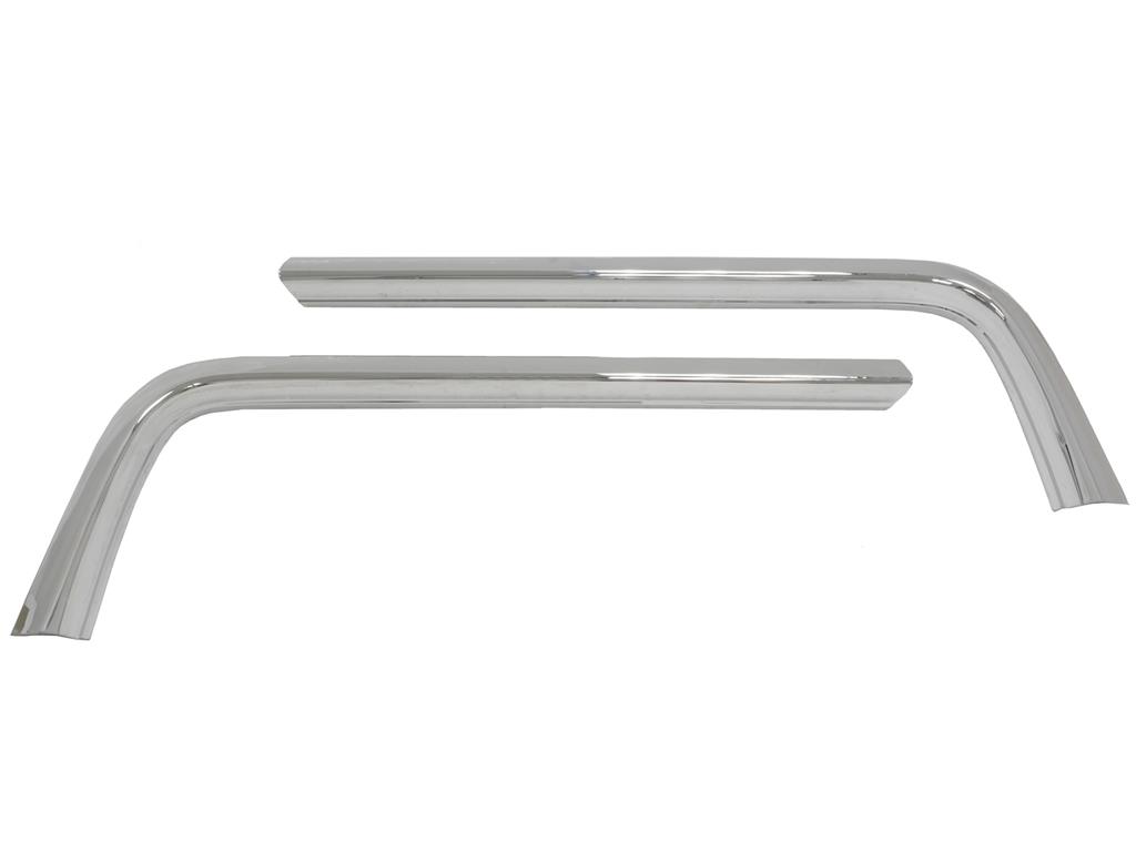 68-69 Outer Chrome Grille Mouldings - Pair