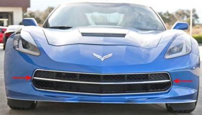 2014-2018 Corvette Stainless Front Grille Trim Ring
