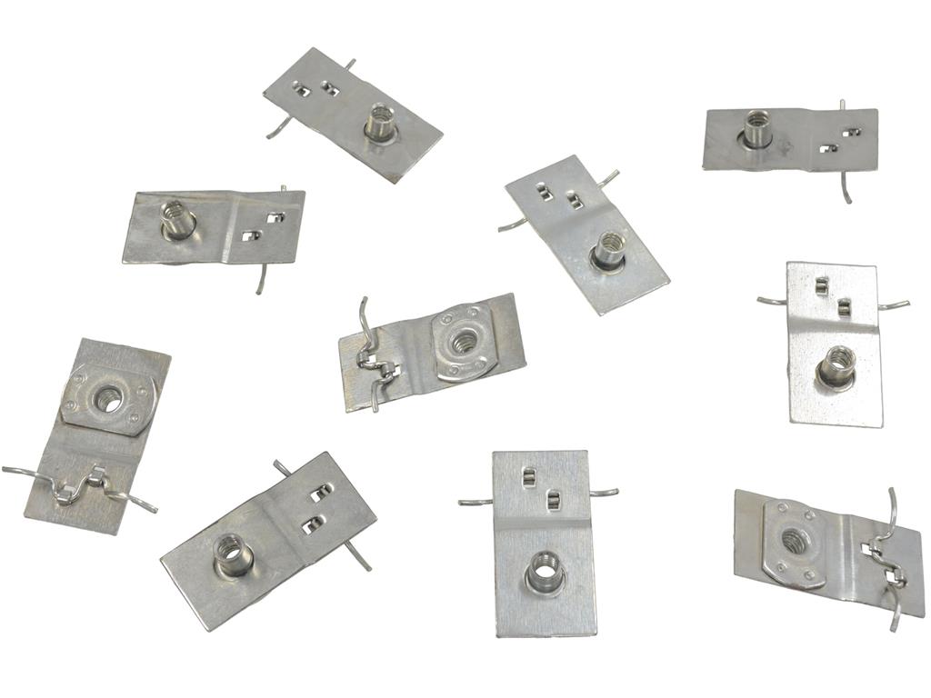 63-67 Hard Top Rear Window Lower Molding Clips (Car Set)
