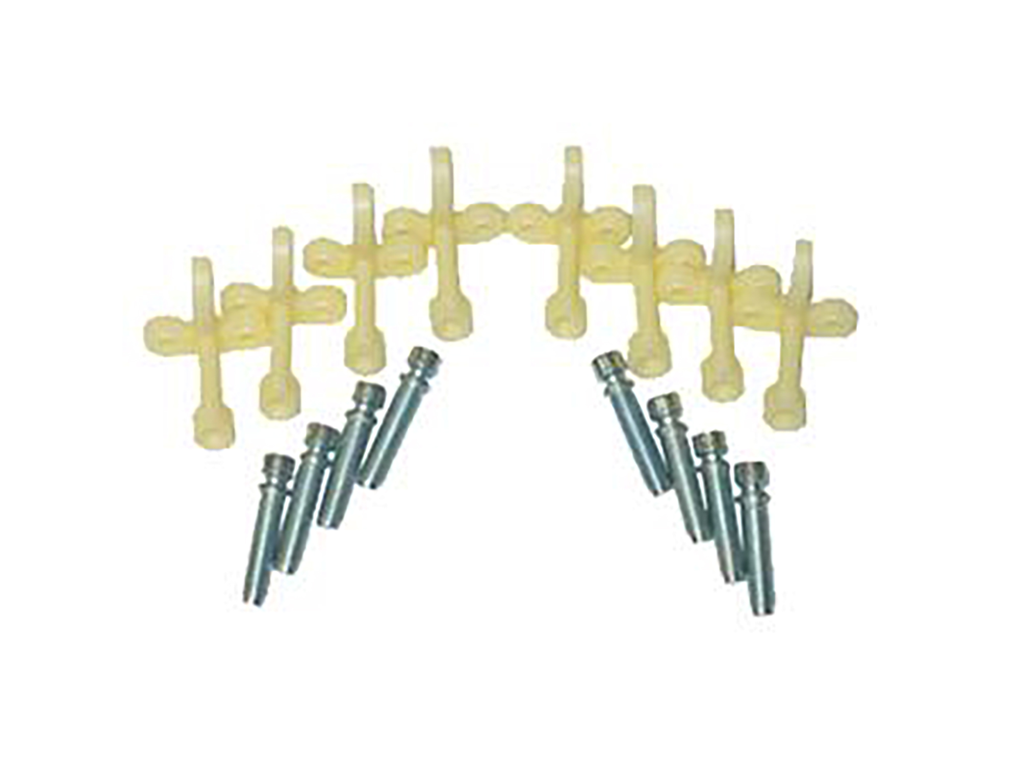58-82 Headlight Bulb Capsule Adjusters - Plastic with Screws - Set of 8