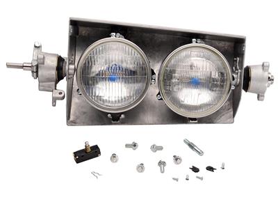 63-67 Headlight Left Completely Assembled - Less Bezel (ND)