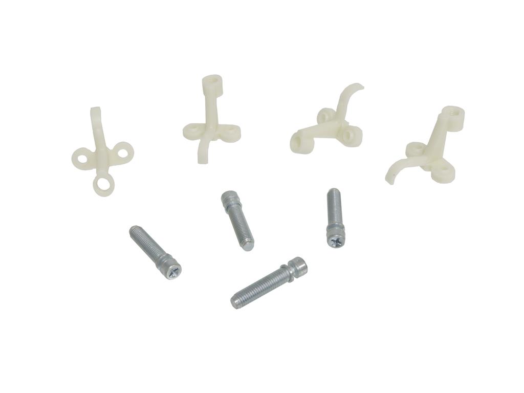 58-82 Headlight Bulb Capsule Adjusters - Plastic with Screws - Set of 4