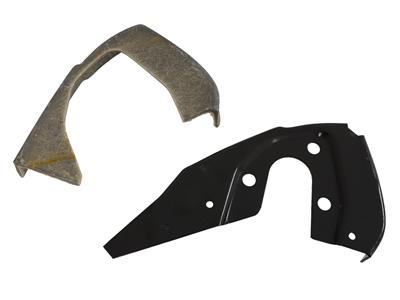 63-67 Headlight Opening End Reinforcement - Outer With Fiberglass Left