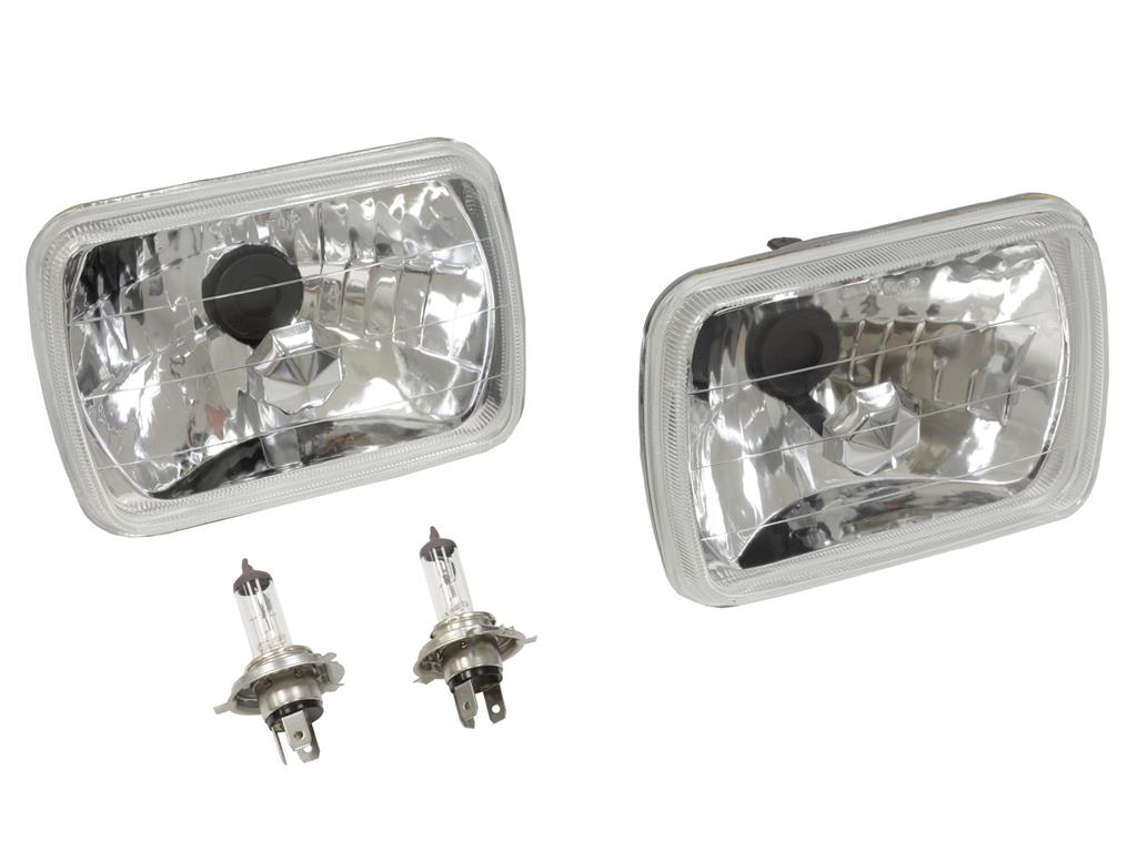 84-96 Headlight Conversion - Diamond Cut Lens wHalogen Light Bulbs "USE 444001"