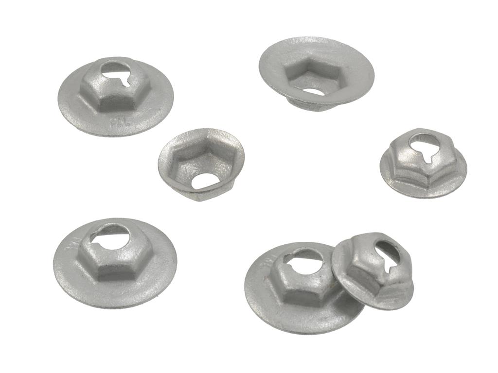 63-67 Heater Fiberglass Outer Cover Mount Nut Set (8)