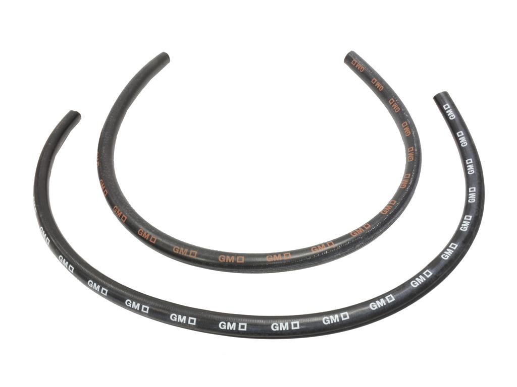 59-82 Heater Hoses Set - Ribbed With Red & White GM Logo (68-82 Except A/C)
