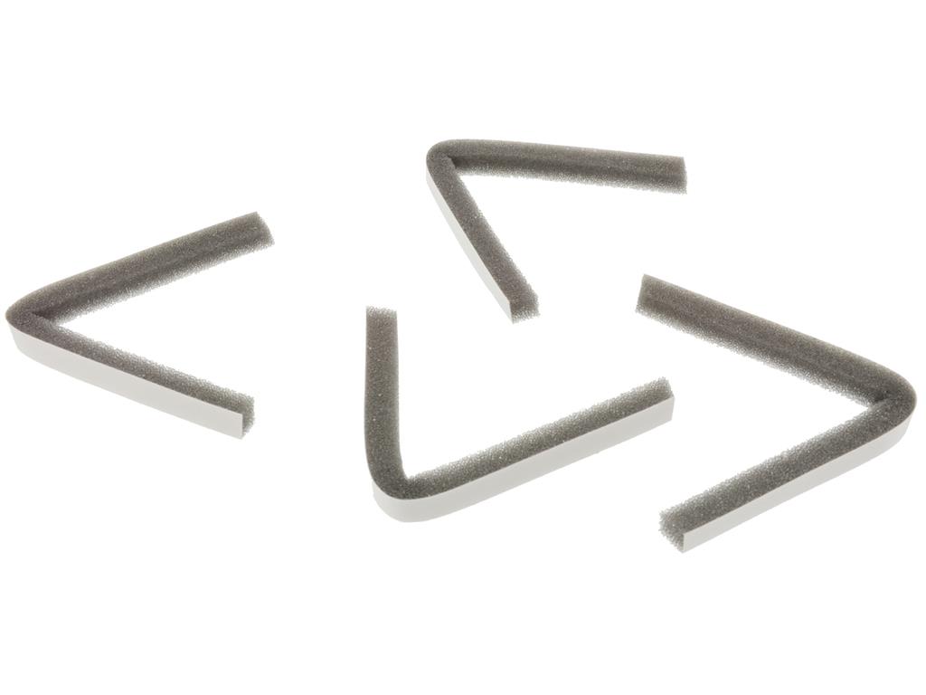 68-82 AC Center Upper Deflector Foam Seals