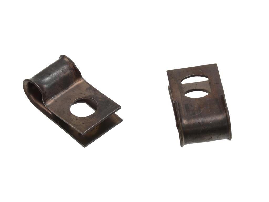 68-76 Hood Release Cable Retainer Clamps on Hood