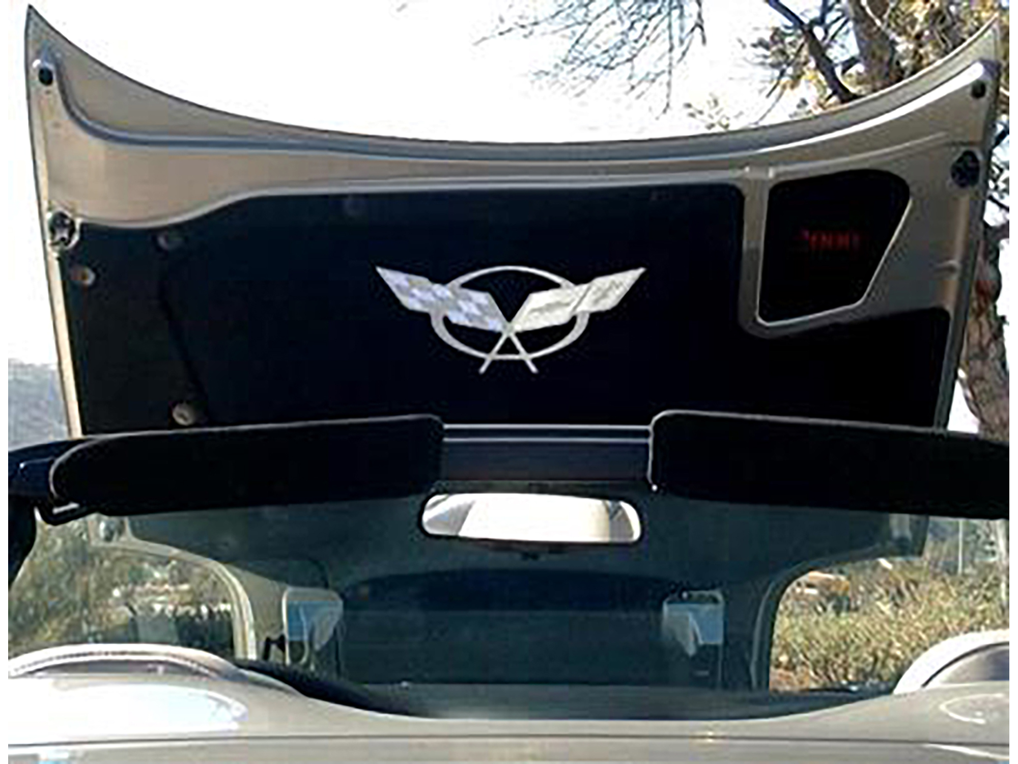 97-04 Stainless Hood Liner Emblem