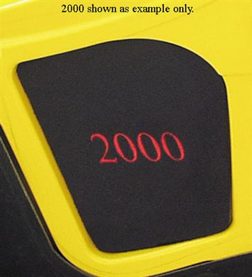 04 Under Hood Display Insert-Black w/Red *Discontinued* USE 465062*