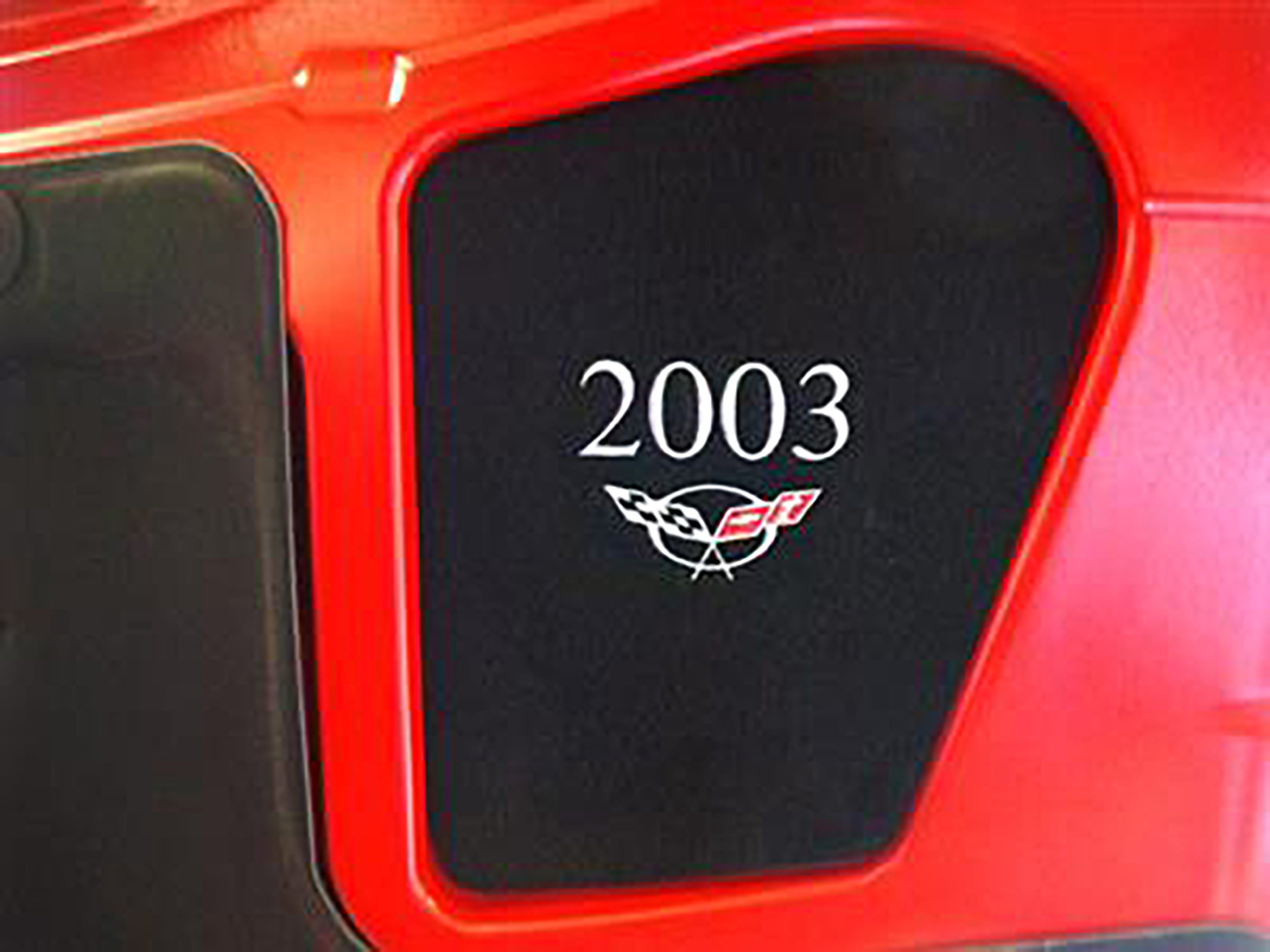 97-04 Under Hood Display Panel Insert (Specify Year - Red Letters)