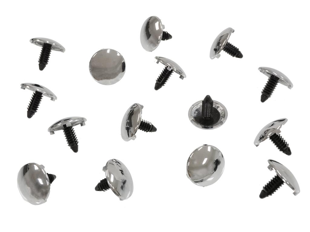 97-13 Hood Insulator ABS Chrome Fasteners