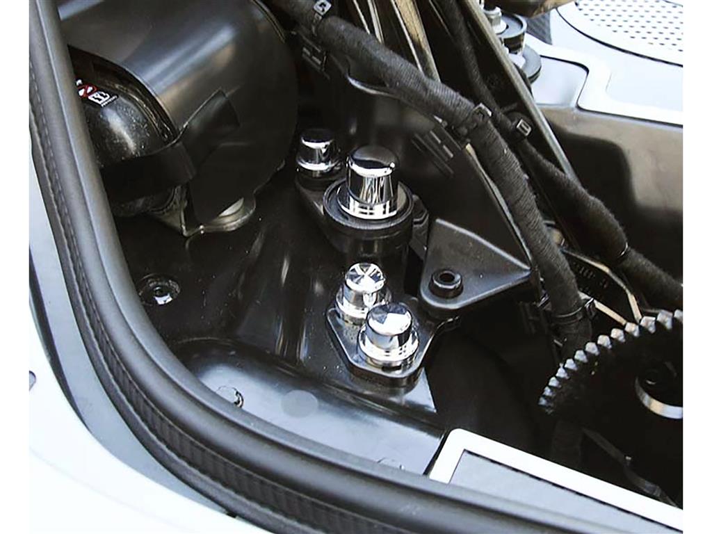20-24 Conv Chrome Hinge Hardware Cover Set