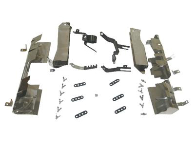 1963 Ignition Shield Set with hardware (Less Top Ignition Shield)
