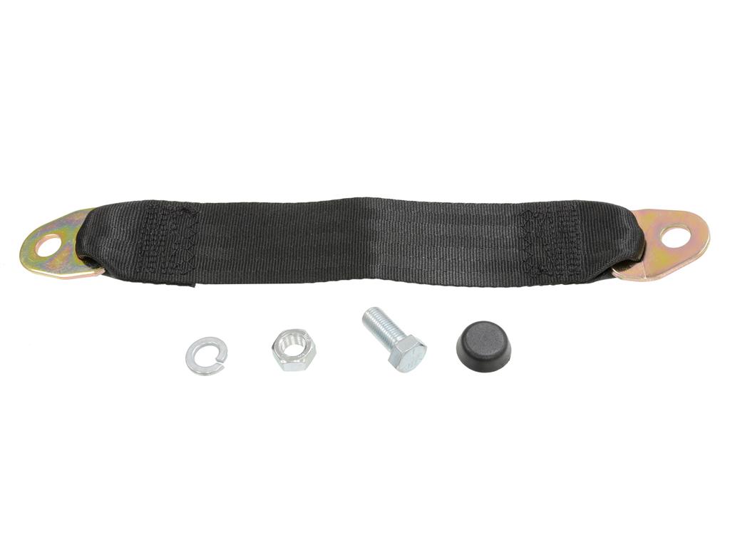 Seat Belt Extender Kit - 12" - Black ( Mounts At Floor )