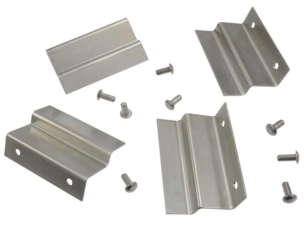 56-62 Kick Panel to Floor Mount Brackets w/Rivets