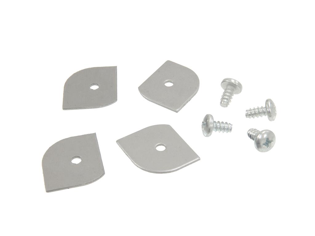 56-62 Glove Box Center Molding Clips w/Screws