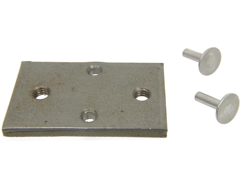 63-66 Seat Mount Rear Underbody Nut Plate w/Rivets