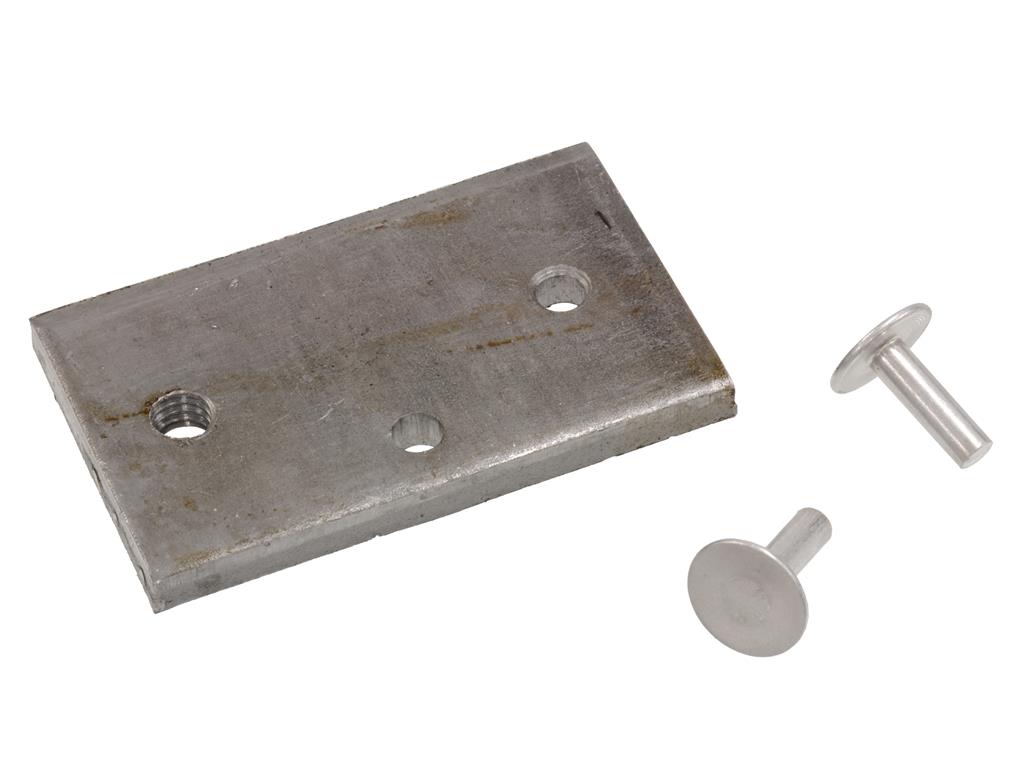 67 Seat Mount Rear Underbody Nut Plate w/Rivets