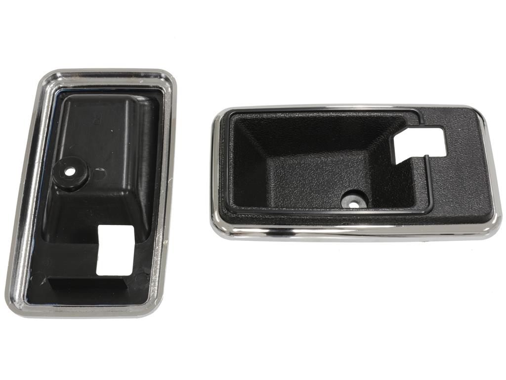 78-82 Inside Door Release / Open Handle Trim Bezels on Door Panel