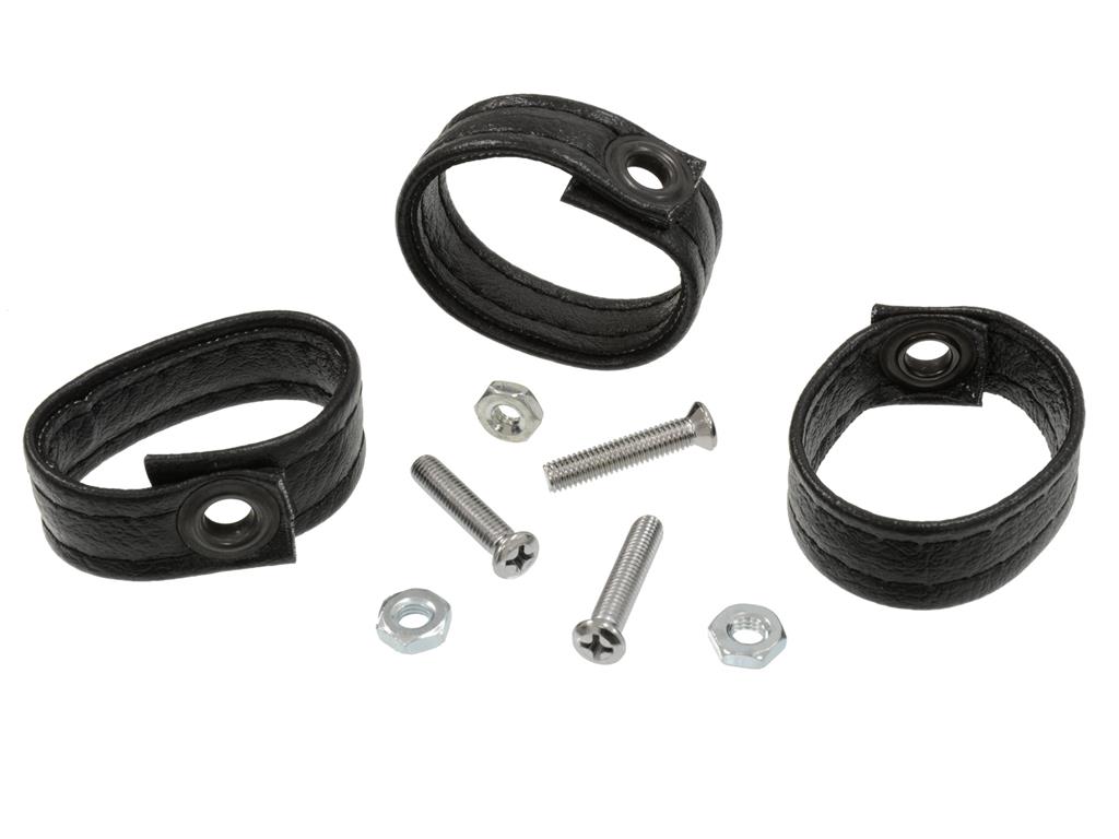 68-77 Rear Storage Compartment Door Pull Vinyl Loops w/Screws & Nuts (ND)