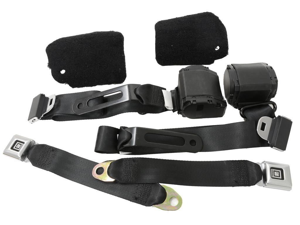 86-96 Conv Replacement Seat Belts w/Retractors (Reman Buckle) Interior Color: 59-96 (59-04 Black)