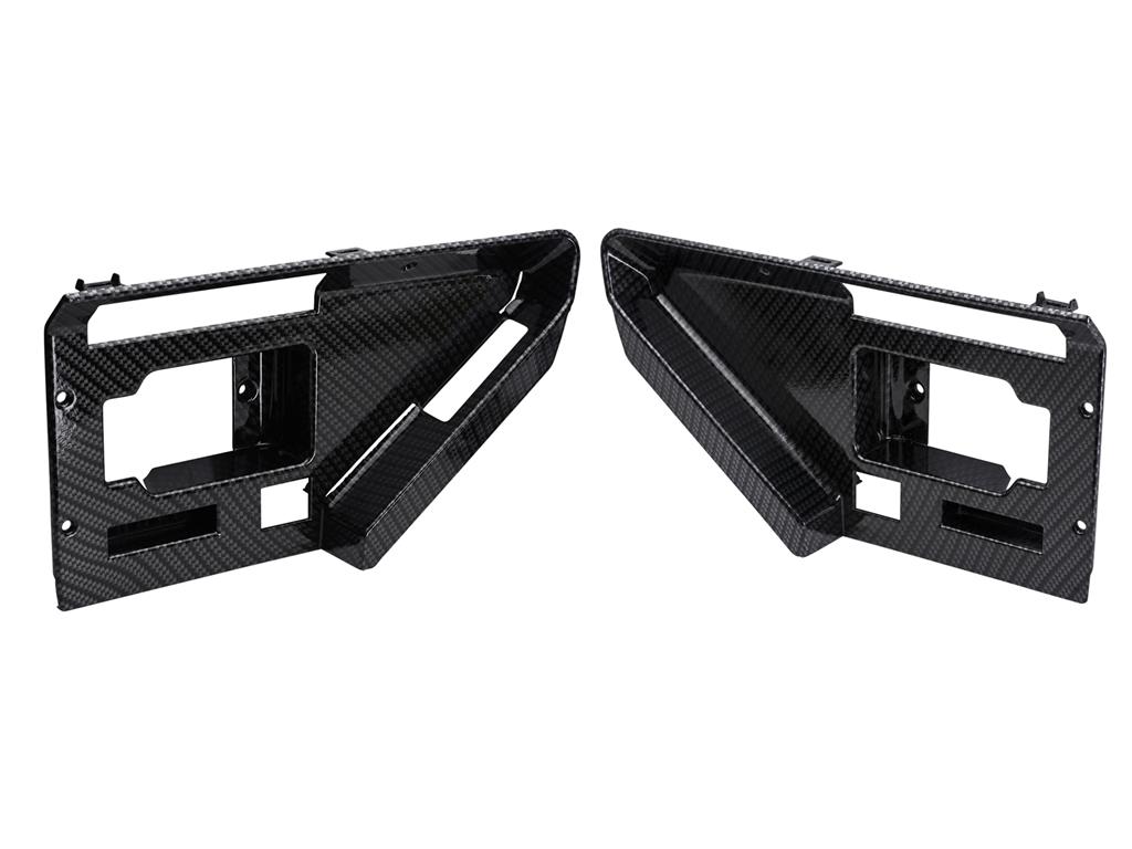 86-89 I/S Door Handle Opening Trim Plates - Hydro Carbon Fiber Finish (ND) - CA