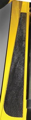 97-04 Door Sill Plates - Black Carbon Fiber Look - Pair