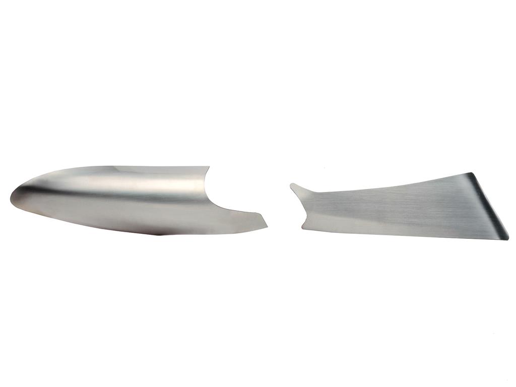 05-13 Stainless 2-pc Knee Guards