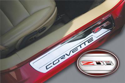 06-13 Billet Sill Plates w/Z06 505hp Emblem