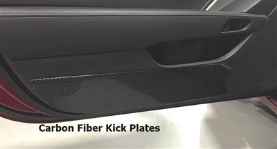 14-15 Carbon Fiber Door Kick Plates 
