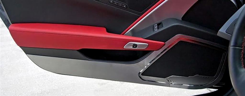 2014-2019 Stainless Steel Door Panel Guards with Corvette Lettering