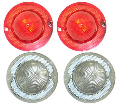 63-66 LED Tail Lamps With Backup Lamps - Set Of 4